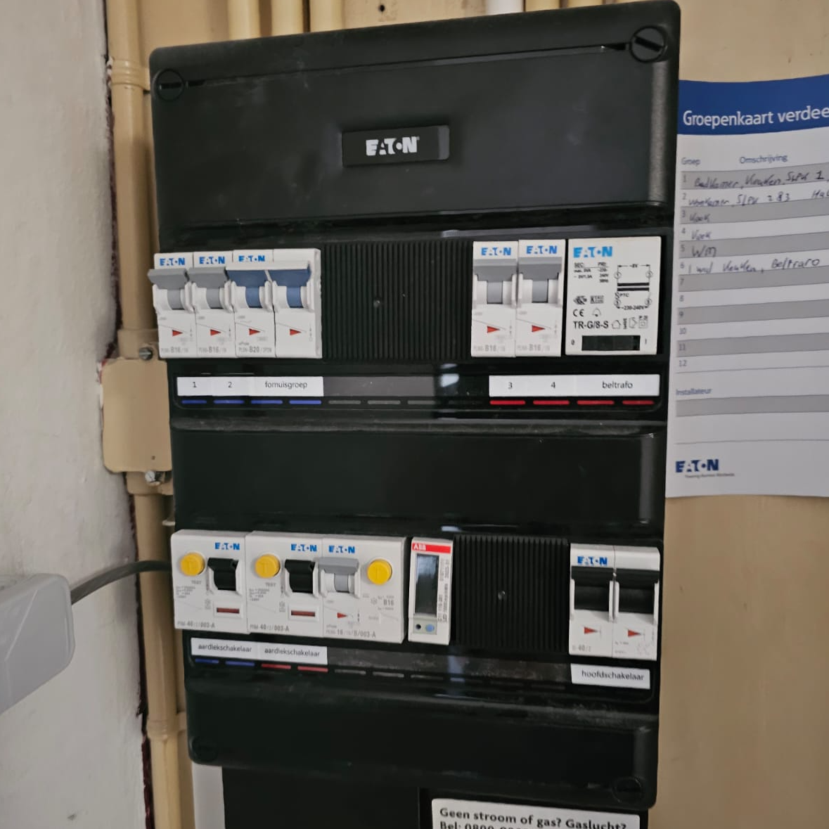 elektra werkzaamheden zoals vervangen van oude meterkast